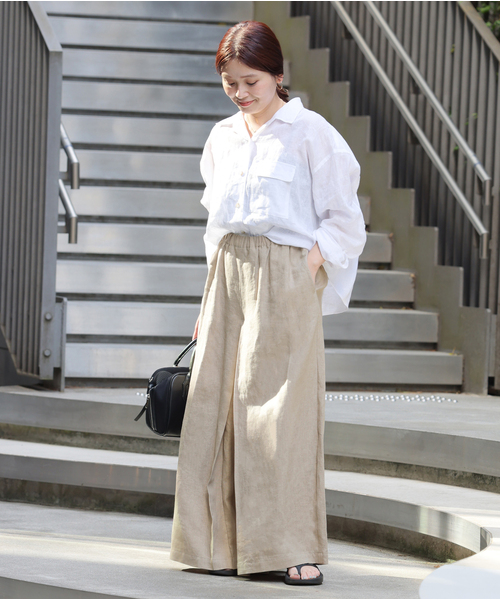 ジャーナルスタンダード リネンタックキュロット