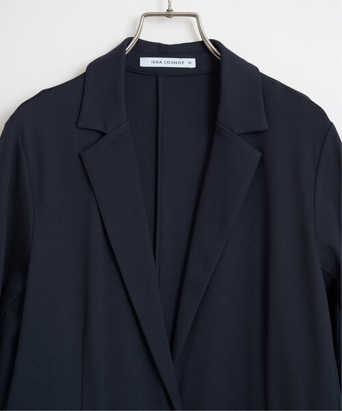 IKKA LOUNGE（イッカラウンジ）の「【セットアップ対応】GOKU楽ワークテーラージャケット（テーラードジャケット・レディース・ベージュ/ネイビー・L/M/S）」の22枚目の写真