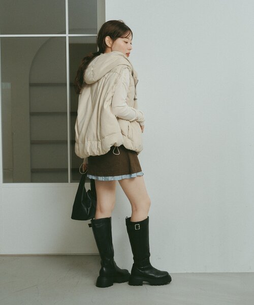 セール】フリルデニムミニスカート（スカート）｜Kastane（カスタネ