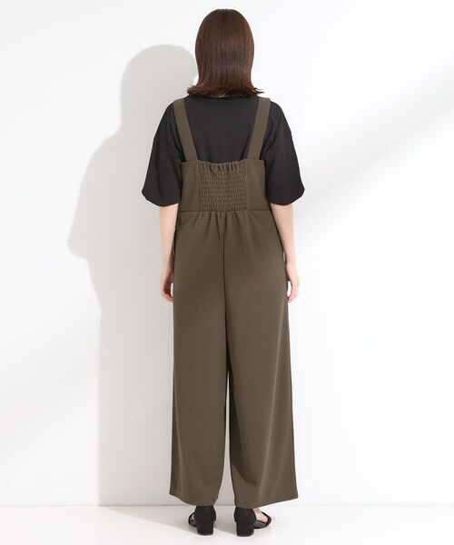 DRESKIP（ドレスキップ）の「【洗える/S-LL】ティアードフリルサロペット（サロペット/オーバーオール・レディース・ブラウン系その他/ブラック・02/01/04/03）」の13枚目の写真