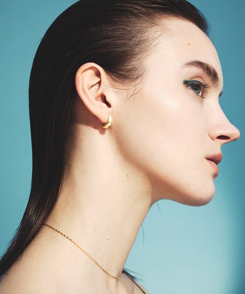les bonbon(ルボンボン)の「【les bon bon】oblique pierce/オブリーク ピアス BOB780(ピアス(両耳用)・レディース・ゴールド/シルバー・FREE)」の3枚目の写真