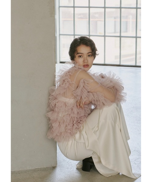 【NOTRE emor】tulle veil tops NOTRE emor /ノートルエモア tulle veil tops - メルカリ