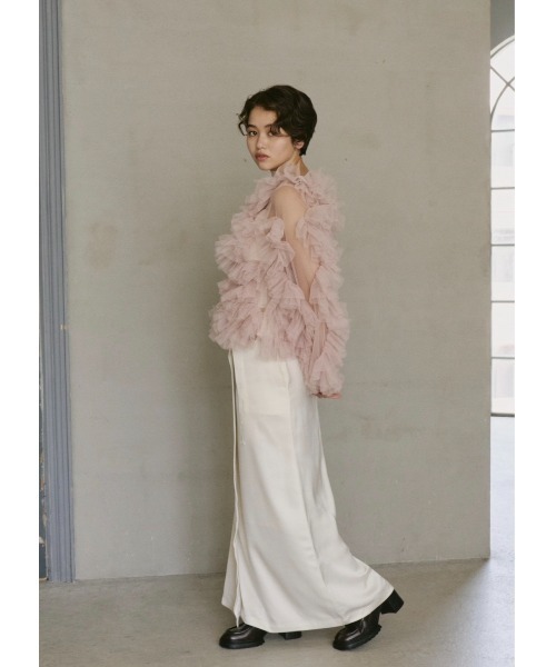 tulle veil tops（シャツ/ブラウス）｜NOTREemor（ノートルエモア）の