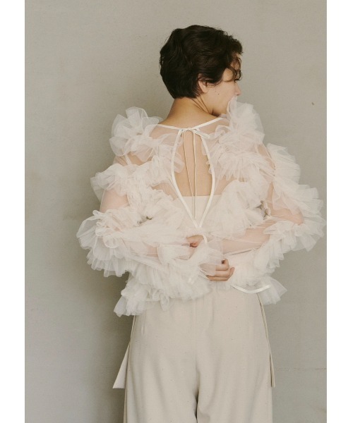 NORTR emor tulle veil tops ノートルエモア NOTREemor（ノートルエモア）の「tulle veil tops（シャツ