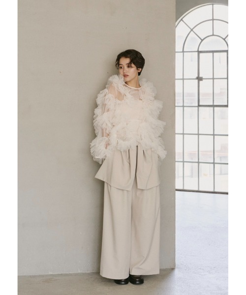 NORTR emor tulle veil tops ノートルエモア NOTREemor（ノートルエモア）の「tulle veil tops（シャツ
