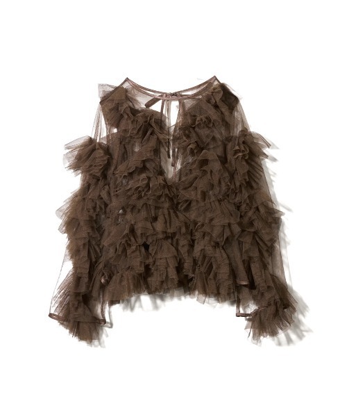 tulle veil tops（シャツ/ブラウス）｜NOTREemor（ノートルエモア）の