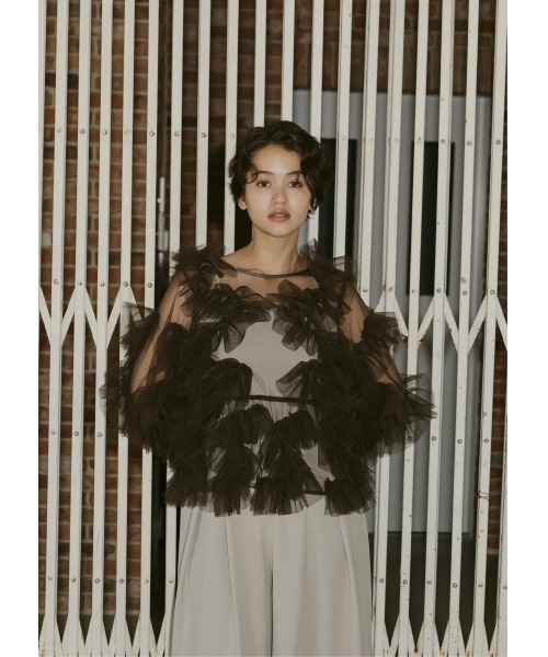 tulle veil tops（シャツ/ブラウス）｜NOTREemor（ノートルエモア）の