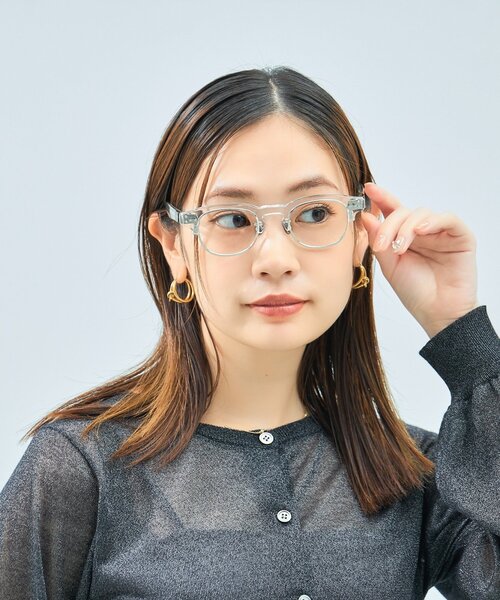 UNITED ARROWS（ユナイテッドアローズ）の「Zoff｜UNITED ARROWS｜ウェリントン型 メガネ [Luxe] サーモント ｜伊達メガネ 度付き[レンズ交換券付き]ユニセックス  ユナイテッドアローズ（メガネ・メンズ・クリア/ダークブラウン・FREE）」の7枚目の写真