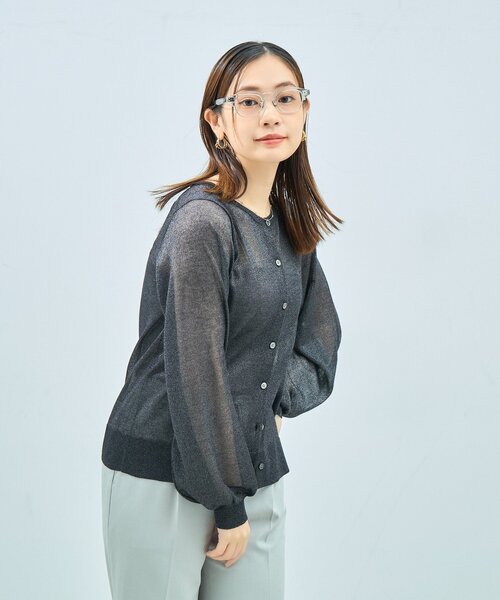 UNITED ARROWS（ユナイテッドアローズ）の「Zoff｜UNITED ARROWS｜ウェリントン型 メガネ [Luxe] サーモント ｜伊達メガネ 度付き[レンズ交換券付き]ユニセックス  ユナイテッドアローズ（メガネ・メンズ・クリア/ダークブラウン・FREE）」の9枚目の写真