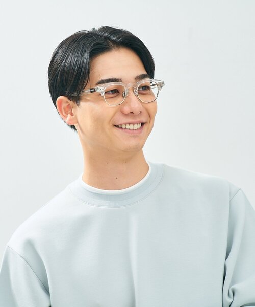 UNITED ARROWS（ユナイテッドアローズ）の「Zoff｜UNITED ARROWS｜ウェリントン型 メガネ [Luxe] サーモント ｜伊達メガネ 度付き[レンズ交換券付き]ユニセックス  ユナイテッドアローズ（メガネ・メンズ・クリア/ダークブラウン・FREE）」の11枚目の写真