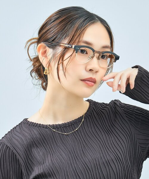 UNITED ARROWS（ユナイテッドアローズ）の「Zoff｜UNITED ARROWS｜ウェリントン型 メガネ [Luxe] サーモント ｜伊達メガネ 度付き[レンズ交換券付き]ユニセックス  ユナイテッドアローズ（メガネ・メンズ・クリア/ダークブラウン・FREE）」の19枚目の写真