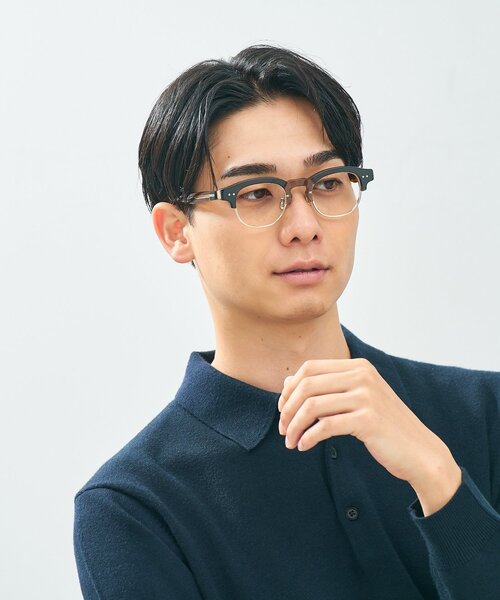 UNITED ARROWS（ユナイテッドアローズ）の「Zoff｜UNITED ARROWS｜ウェリントン型 メガネ [Luxe] サーモント ｜伊達メガネ 度付き[レンズ交換券付き]ユニセックス  ユナイテッドアローズ（メガネ・メンズ・クリア/ダークブラウン・FREE）」の22枚目の写真