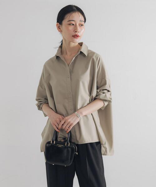 URBAN RESEARCH(アーバンリサーチ)の「ドルマンスリーブシャツ(シャツ/ブラウス・レディース・ベージュ/ブルー系その他/チャコールグレー・FREE)」の8枚目の写真