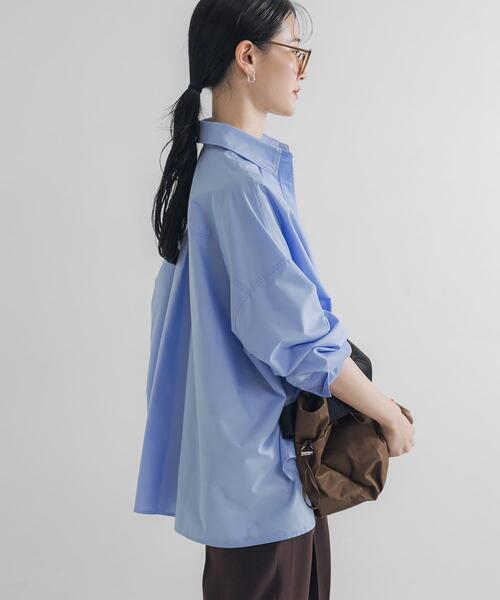 URBAN RESEARCH(アーバンリサーチ)の「ドルマンスリーブシャツ(シャツ/ブラウス・レディース・ベージュ/ブルー系その他/チャコールグレー・FREE)」の12枚目の写真