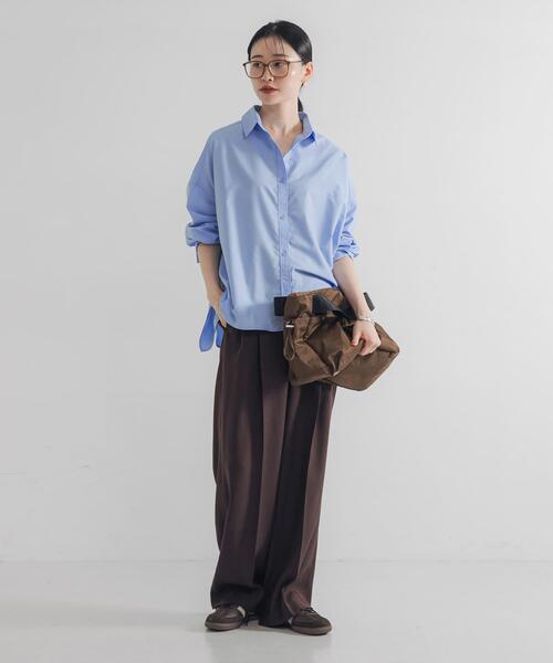 URBAN RESEARCH(アーバンリサーチ)の「ドルマンスリーブシャツ(シャツ/ブラウス・レディース・ベージュ/ブルー系その他/チャコールグレー・FREE)」の15枚目の写真