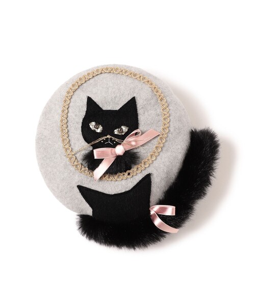 【未使用✨】Barairo no Boushi 夏毛のNECOベレー カシラ Barairo no Boushi】鏡の国のNECOベレー ベレー L008315 | 広島の帽子