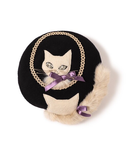 【未使用✨】Barairo no Boushi 夏毛のNECOベレー カシラ 未使用✨】Barairo no Boushi 夏毛のNECOベレー カシラ