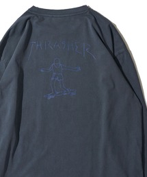 【THRASHER / スラッシャー】マークゴンザレスアート ピグメント加工 クルーネックロンT