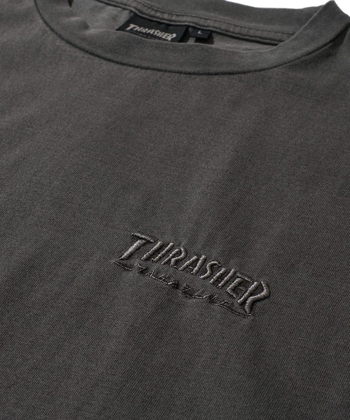 THRASHER(スラッシャー)の「【THRASHER / スラッシャー】マークゴンザレスアート ピグメント加工 クルーネックロンT(Tシャツ/カットソー・メンズ・ネイビー/ブラウン/チャコールグレー/ピンク・MEDIUM/LARGE/X-LARGE)」の7枚目の写真