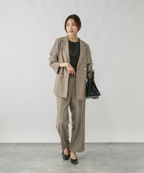 お手入れラクラクセットアップ/Wジャケット　新品 GLOBAL WORK｜お手入れラクラクセットアップ/Wジャケット/253487