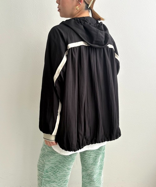 LHELBIE（レルビエ）の「バックフレアワークブルゾン（ブルゾン・レディース・ブラック/ライトベージュ/カーキ・M）」の19枚目の写真