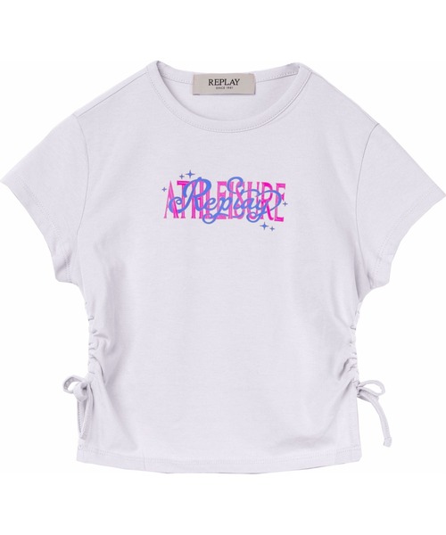 REPLAY(リプレイ)の「ガールズ Tシャツ(Tシャツ/カットソー・キッズ・ホワイト/ベビーピンク・4Y/6Y/14Y/8Y/10Y/12Y)」の1枚目の写真