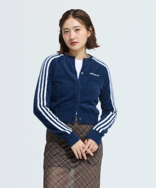 adidas フラッフィーニットカーディガン　MAXサイズ adidas｜【公式】アディダス adidas フラッフィー ニット