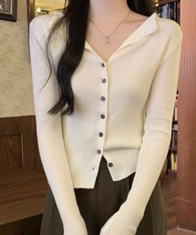 スリムシルエットカーデ