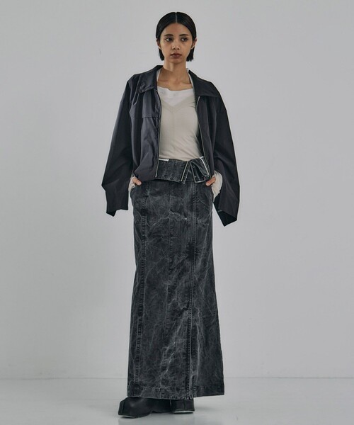 UNITED TOKYO(ユナイテッドトウキョウ)の「3way Sleeve Weather Blouson|ウォッシャブル/ストレッチ/撥水/軽羽織/春服/プレゼント(ブルゾン・レディース・アイボリー/ブラック・FREE)」の6枚目の写真
