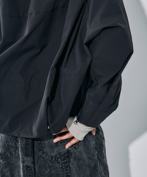 UNITED TOKYO(ユナイテッドトウキョウ)の「3way Sleeve Weather Blouson|ウォッシャブル/ストレッチ/撥水/軽羽織/春服/プレゼント(ブルゾン・レディース・アイボリー/ブラック・FREE)」の3枚目の写真