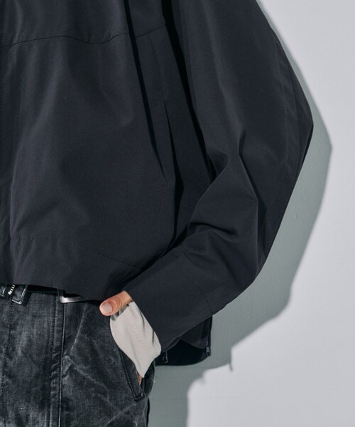 UNITED TOKYO(ユナイテッドトウキョウ)の「3way Sleeve Weather Blouson|ウォッシャブル/ストレッチ/撥水/軽羽織/春服/プレゼント(ブルゾン・レディース・アイボリー/ブラック・FREE)」の12枚目の写真
