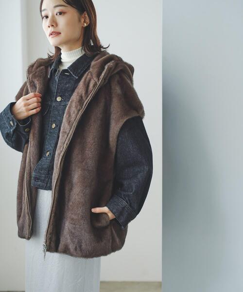 ECOPELファーフードジレ（その他アウター）｜URBAN RESEARCH ROSSO