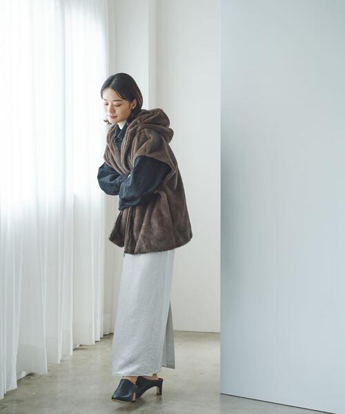 ECOPELファーフードジレ（その他アウター）｜URBAN RESEARCH ROSSO