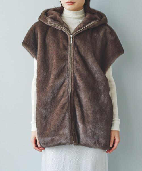 ECOPELファーフードジレ（その他アウター）｜URBAN RESEARCH ROSSO