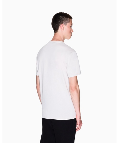 ARMANI EXCHANGE（アルマーニエクスチェンジ）の「【A|X アルマーニ エクスチェンジ】スクエアロゴ 半袖クルーネックTシャツ/REGULAR（Tシャツ/カットソー・メンズ・ストーン/ブラック・LARGE/MEDIUM/SMALL/X-LARGE/X-SMALL/XX-LARGE）」の7枚目の写真