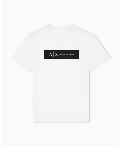 ARMANI EXCHANGE（アルマーニエクスチェンジ）の「【A|X アルマーニ エクスチェンジ】スクエアロゴ 半袖クルーネックTシャツ/REGULAR（Tシャツ/カットソー・メンズ・ストーン/ブラック・LARGE/MEDIUM/SMALL/X-LARGE/X-SMALL/XX-LARGE）」の10枚目の写真