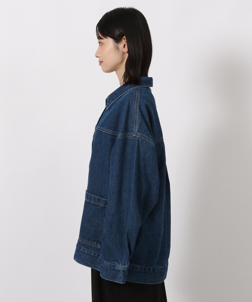 LAKOLE（ラコレ）の「ビックシルエットデニムジャケット / 588026（デニムジャケット・レディース・ブラック/インディゴブルー・FREE）」の11枚目の写真