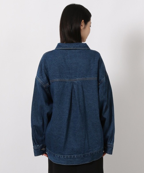 LAKOLE（ラコレ）の「ビックシルエットデニムジャケット / 588026（デニムジャケット・レディース・ブラック/インディゴブルー・FREE）」の12枚目の写真