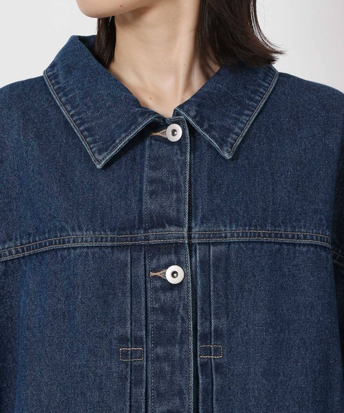 LAKOLE（ラコレ）の「ビックシルエットデニムジャケット / 588026（デニムジャケット・レディース・ブラック/インディゴブルー・FREE）」の13枚目の写真