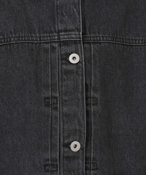 LAKOLE（ラコレ）の「ビックシルエットデニムジャケット / 588026（デニムジャケット・レディース・ブラック/インディゴブルー・FREE）」の17枚目の写真