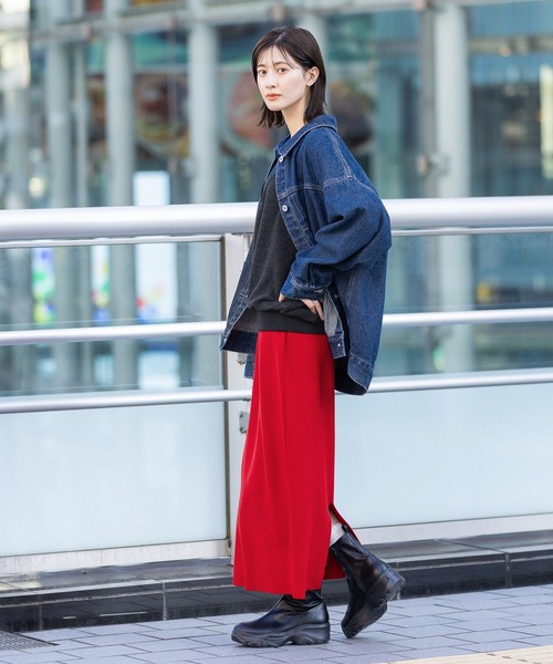 LAKOLE（ラコレ）の「ビックシルエットデニムジャケット / 588026（デニムジャケット・レディース・ブラック/インディゴブルー・FREE）」の21枚目の写真