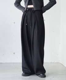 tiptop | 【ZOZO限定アイテム】ウエスト紐付タックワイドパンツ(スラックス)