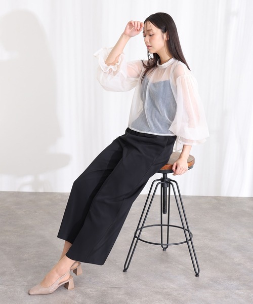 シアートップスオールインワン2点セットパーティードレス結婚式二次会&ワイドセレモニーフォーマルロング丈オケージョンドレス同窓会成人式