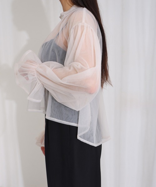 PourVous(プールヴー)の「シアートップス オールインワン 2点セット パンツドレス 結婚式 二次会&ワイドセレモニー フォーマル ロング丈 オケージョンドレス お呼ばれ 同窓会 成人式 (パンツドレス・レディース・ブラック/ベージュ/チャコール・S/M)」の22枚目の写真