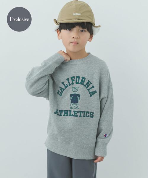 Champion（チャンピオン）の「『別注』Champion×DOORS　アニマルスウェット(KIDS)（Tシャツ/カットソー・キッズ・アイボリー/グレー/ネイビー・105/135/120）」の2枚目の写真