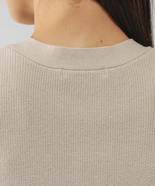 GLOBAL WORK（グローバルワーク）の「さらさらアゼボタンベスト/595374（ベスト・レディース・ダークブラウン/ホワイト系その他3/ネイビー・MEDIUM/LARGE）」の12枚目の写真