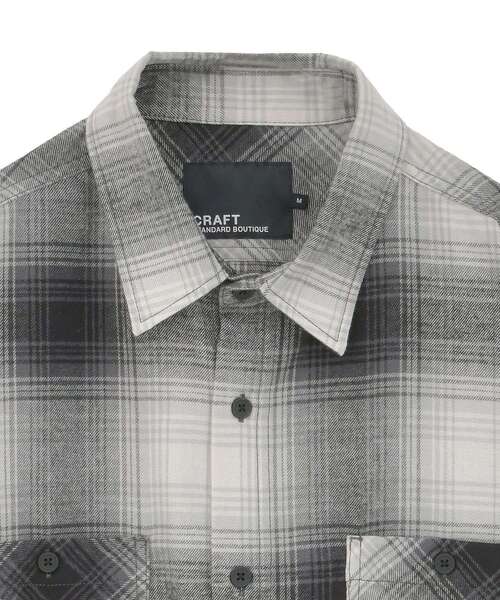 CRAFT STANDARD BOUTIQUE（クラフトスタンダードブティック）の「チェックボックスシャツ（シャツ/ブラウス・メンズ・ブルー系その他3/ブルー系その他5/ブラウン系その他4/ブラウン系その他5/ブラック系その他3/グリーン系その他5・M/L）」の17枚目の写真