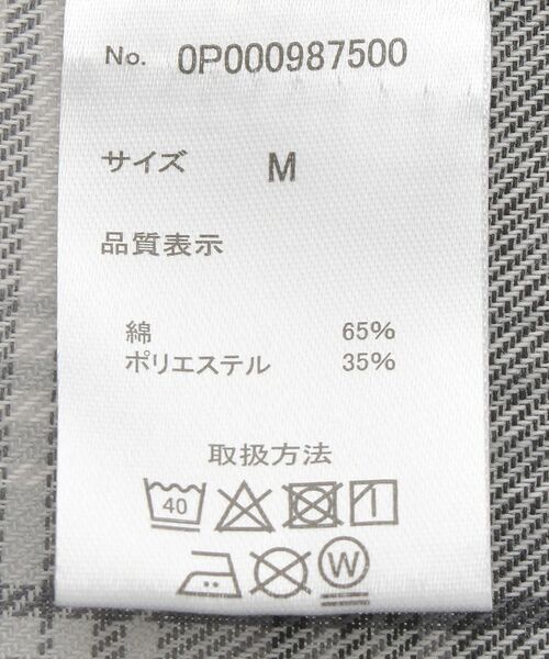 CRAFT STANDARD BOUTIQUE（クラフトスタンダードブティック）の「チェックボックスシャツ（シャツ/ブラウス・メンズ・ブルー系その他3/ブルー系その他5/ブラウン系その他4/ブラウン系その他5/ブラック系その他3/グリーン系その他5・M/L）」の10枚目の写真