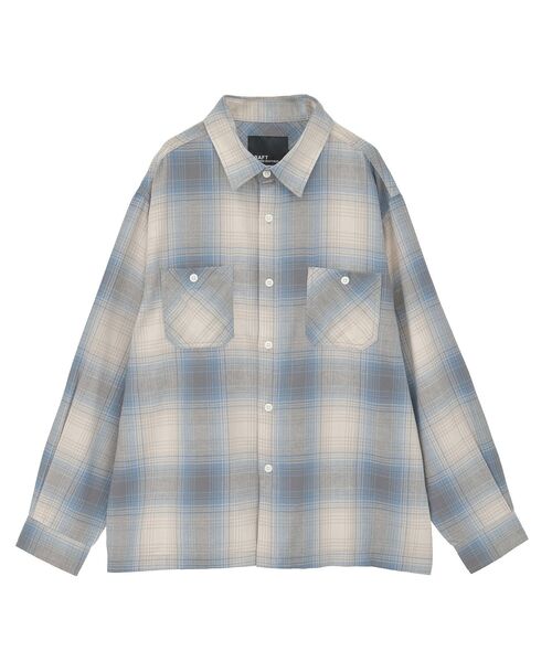 CRAFT STANDARD BOUTIQUE（クラフトスタンダードブティック）の「チェックボックスシャツ（シャツ/ブラウス・メンズ・ブルー系その他3/ブルー系その他5/ブラウン系その他4/ブラウン系その他5/ブラック系その他3/グリーン系その他5・M/L）」の12枚目の写真