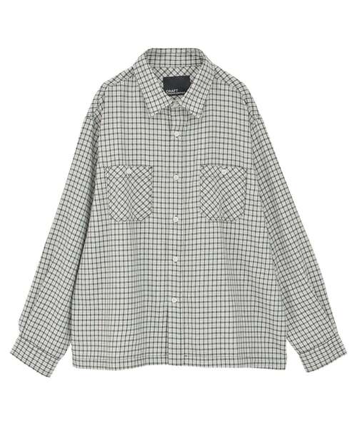 CRAFT STANDARD BOUTIQUE（クラフトスタンダードブティック）の「チェックボックスシャツ（シャツ/ブラウス・メンズ・ブルー系その他3/ブルー系その他5/ブラウン系その他4/ブラウン系その他5/ブラック系その他3/グリーン系その他5・M/L）」の14枚目の写真